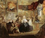 Luis Paret y alcazar The Antique Store France oil painting artist
